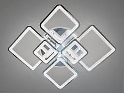 Стельова LED-люстра Diasha 8160/6HR LED 3color 150 W, 97×71×16 см, 3 кольори світла, диммер, пульт - мініатюра 4