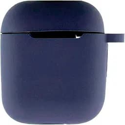 Чохол для навушників Silicone Case + Carbine для AirPods Deep Blue [103185] - мініатюра 2