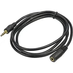 Удлинительный кабель Jack 3.5 to Jack 3.5 F 1.5 м черный