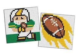 Набор с алмазной мозаикой на самоклеящейся основе для детей Спорт Американский футбол, 2 шт. 9x9 см, AMS1106