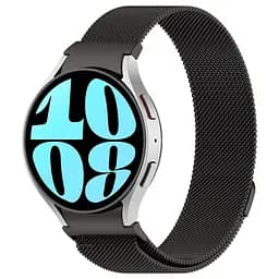Ремінець для Samsung Galaxy Watch 6 40mm 6 44mm - чорний ширина кріплення 20мм металевий Watchbands Milanese Button (W42-6WB24474064) - мініатюра 2