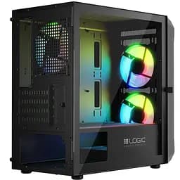 Корпус LogicConcept PORTOS MESH+GLASS ARGB fans 3x120 мм BLACK без БЖ mATX (AM-PORTOS-10-0000000-0002) - мініатюра 5