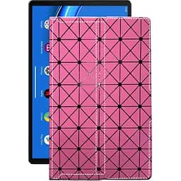 Чохол StatusCASE з екошкіри для планшету Lenovo Tab M10 Plus FHD LTE Рожевий ромб