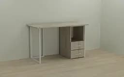 Комп'ютерний стіл Ferrum-decor Отто 75x140x60 білий ДСП Дуб Сонома 16мм (FRD-101032)