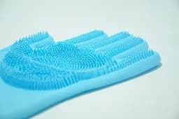 Cиліконові рукавички Magic Silicone Gloves Blue - мініатюра 4