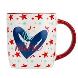 Чашка Elisey Be mine Серце 350 мл (9071-002b) з червоною ручкою  