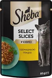 Вологий корм для котів Sheba з домашньою птицею в соусі 2.38 кг (28 шт. х 85 г) - мініатюра 2