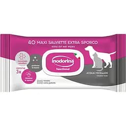Серветки вологі Inodorina Functional Acqua Micellare для собак та котів з міцелярною водою 40 шт. (230.0040.001)