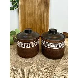 Набор банок для специй 0.7 литра керамический (глиняный)  