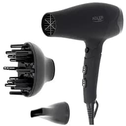 Фен Adler AD 2267, 2100 Вт концентратор дифузор 2 швидкості петля для підвішування складана ручка 1 шт. чорний (33705-IS)