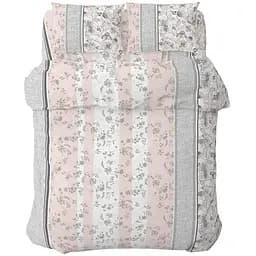 Комплект постільної білизни Home Line Затишок 215х143 см сіро-рожевий (173516)