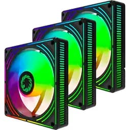 Комплект вентиляторов GameMax 3*120мм mm Black frame ARGB Fan RA300 BK (RA300 BK)