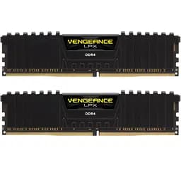 Модуль памяти для компьютера DDR4 32GB (2x16GB) 3200 MHz Vengeance LPX Black Corsair (CMK32GX4M2E3200C16)