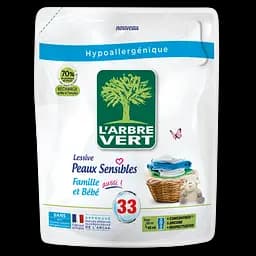 Рідкий засіб для прання L'Arbre Vert Sensitive, запасний блок, 1,5 л