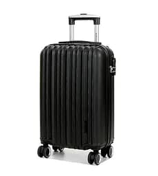 Валіза полікарбонат малий (S) під ручну поклажу Airtex 623 35л 55x35x20см Чорний (Black)