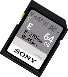 Карта пам'яті Sony SDXC Entry 64GB C10 UHS-II U3 V30 (SFE64A.ET4) [100452] - мініатюра 3