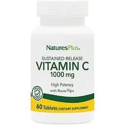 Вітамін С Nature's Plus 1000 мг з уповільненим вивільненням 60 таблеток (NTP2300)