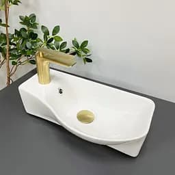 Умивальник VBI Fermo R white підвісний VBI-015606, Білий - мініатюра 5