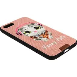 Чохол-накладка Remax Funny Pets Series Case Apple iPhone 7 Pink - мініатюра 6