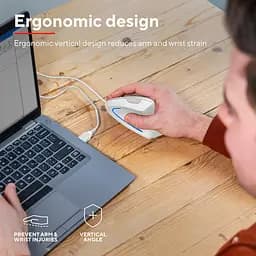 Комп'ютерна миша Trust Verto Ergonomic USB-A білий teh0013975 - мініатюра 7