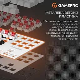 Клавіатура GamePro Genesis Joker 87% Red switches (MK124W) - мініатюра 15