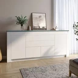 Большой комод LION Ларри-2 Нимфея альба/Гранит серый (LION-041065)