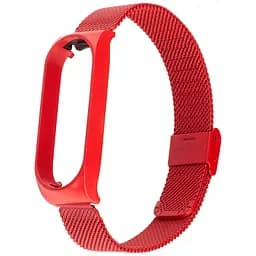 Ремешок Миланская Петля Mi Band 5/6 Красный