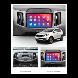 Штатний головний пристрій EasyGo KA917-F50 9 inch Kia Sportage (SL) 2010-2016 - мініатюра 2