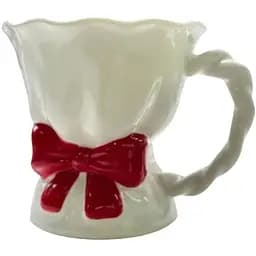 Чашка Olens 8030-446 Красный бант керамика 450 мл Белый с красным