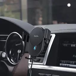 Бездротове зарядне авто тримач Hoco CW25 Delight in-car wireless charging 10W 2.4A - мініатюра 4