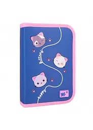 Пенал твердий YES одинарний з двома клапанми HP-04 Meow-Meow