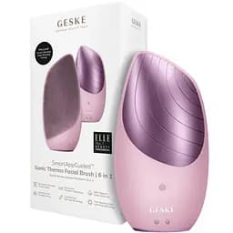 Електронна звукова термощітка для обличчя GESKE Sonic Thermo Facial Brush 6 в 1 рожева 