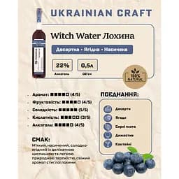 Настоянка плодова Witch Water Лохина 22% 0.5 л подарунковий тубус - мініатюра 5