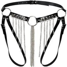 Сексуальные трусики с цепями Art of Sex - Xena XS-M, цвет черный