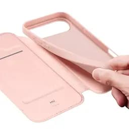 Чохол-книжка Dux Ducis з кишенею для візиток для Apple iPhone 17 Air (6.5) Rose Gold - мініатюра 4