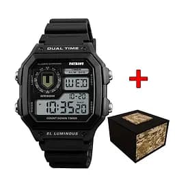 Годинник наручний Patriot 010BKTRO ТРО Чорні + Коробка