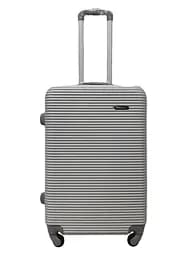Валіза середня M ABS-пластик Milano bag 004 66×44×28,5см 75л Срібна