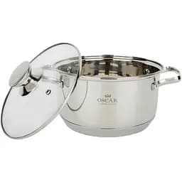 Кастрюля Oscar Grand, с крышкой, нержавеющая сталь, 24 см, 6 л (OSR-2001-24)