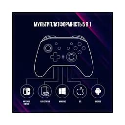 Геймпад Lorgar TRIX-510 PC iOS13 Android PS3 Bluetooth Black (LRG-GP510) - мініатюра 11