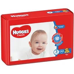 Підгузки Huggies Classic 3 (4-9 кг), 48 шт. - мініатюра 2