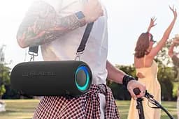 Портативна колонка REAL-EL RX725 15 W Bluetooth TWS, RGB, Black - мініатюра 11