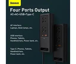 Інвертер автомобільний Baseus In-car Inverter 150W CRNBQ-A01 - мініатюра 5