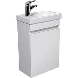 Тумба Мойдодир City White 40-A з умивальником Como 40 Білий підвісна Білий