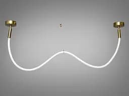 Сучасна світлодіодна люстра шланг потужністю 17W, бронзова люстра