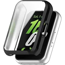Чохол-накладка DK Samsung Galaxy Fit3 (R390) Silicone Face Case (black) - мініатюра 4
