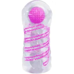 Мастурбатор Pretty Love Transparent Spiral рожевий