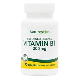 Вітаміни та мінерали Natures Plus Vitamin B1 300 mg, 90 таблеток
