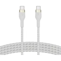 Кабель Belkin USB-C > USB-C заряджання/синхронізації 1м, 60Вт, Type-C, плетений, силіконовий, з ремі teh0013718
