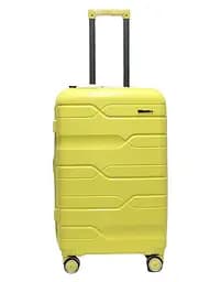 Валіза середня M поліпропілен Milano bag 0306 65×42×28см 56л Жовтий - мініатюра 1