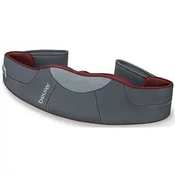 Beurer Масажний пояс для шиї, спини, ніг, від мережі, 1.68кг, 3 режима, підігрів, сіро-червоний